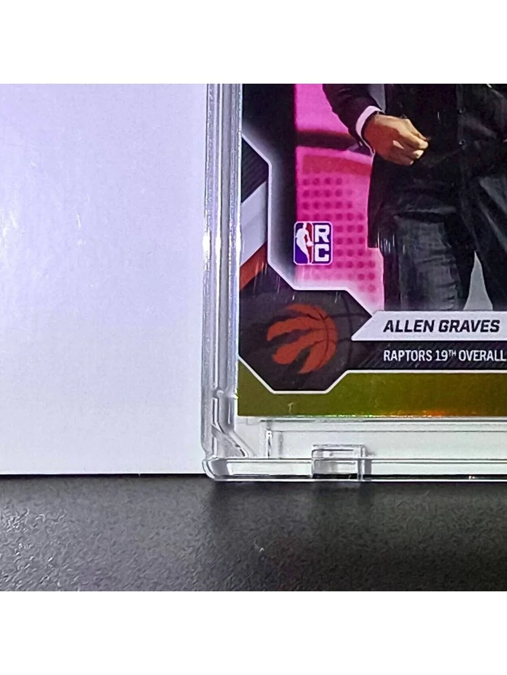 Allen Graves Rookie 2026-27 Topps NBA Draft #AGRA Gold Foil 13/50 Card Raptors